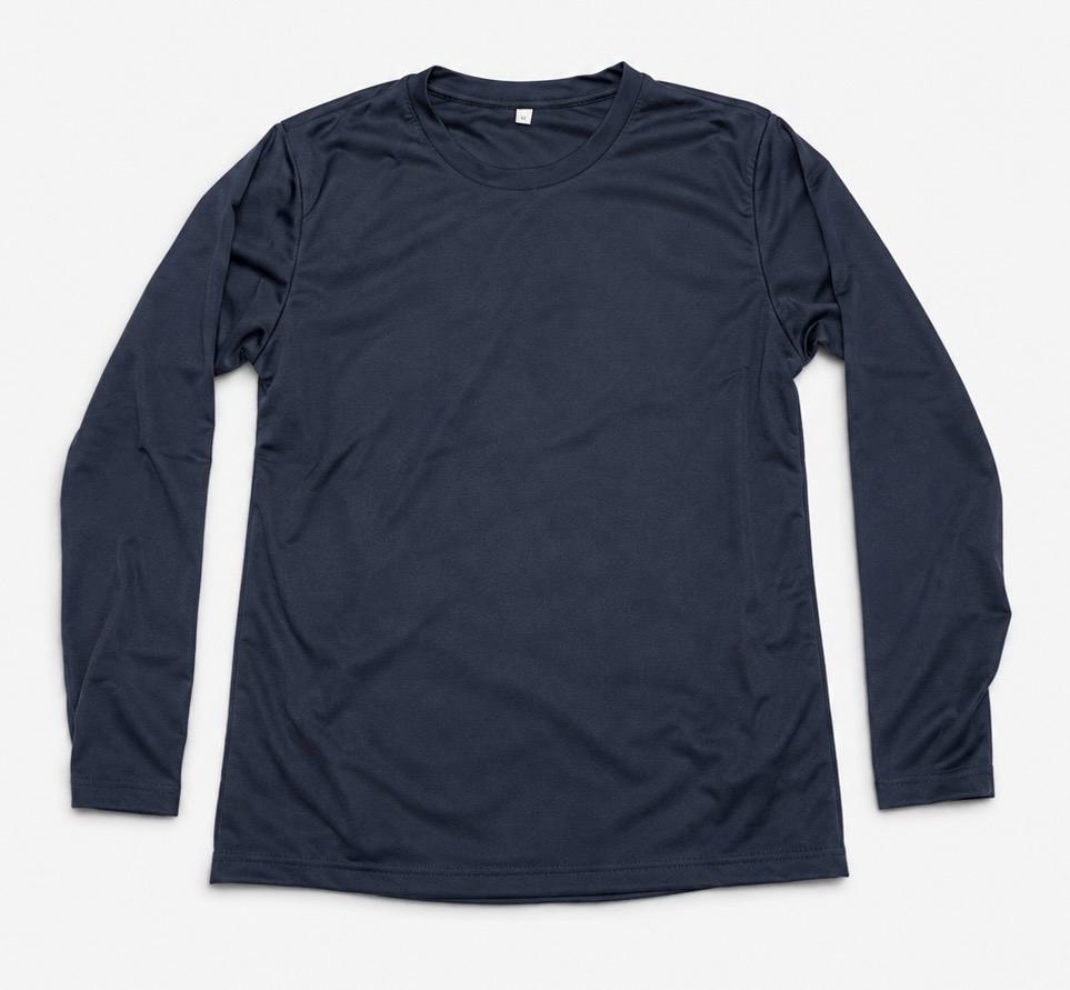 Camiseta manga larga azul marino
